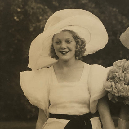 Fashion Press Photo Photograph London High Society Swimming Party 1933 Dresses