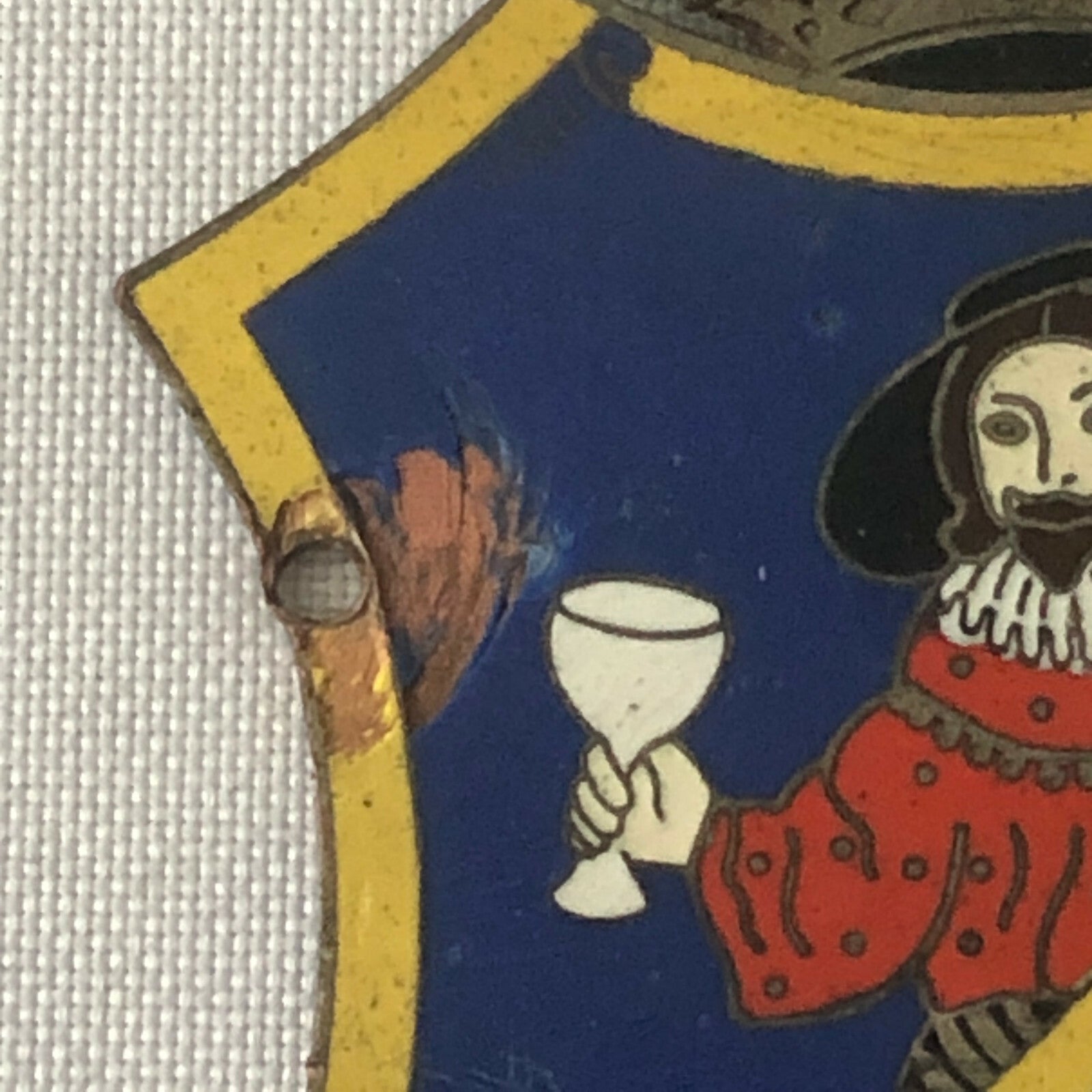 Vintage Dutch Car Club Enamel Rally Rallye Participant Badge Zuid Nederland Rit