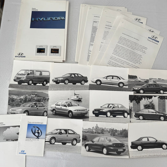 1996 Hyundai Car Press Kit S-Coupe S Coupe Sonata Lantra Accent H100 GERMAN