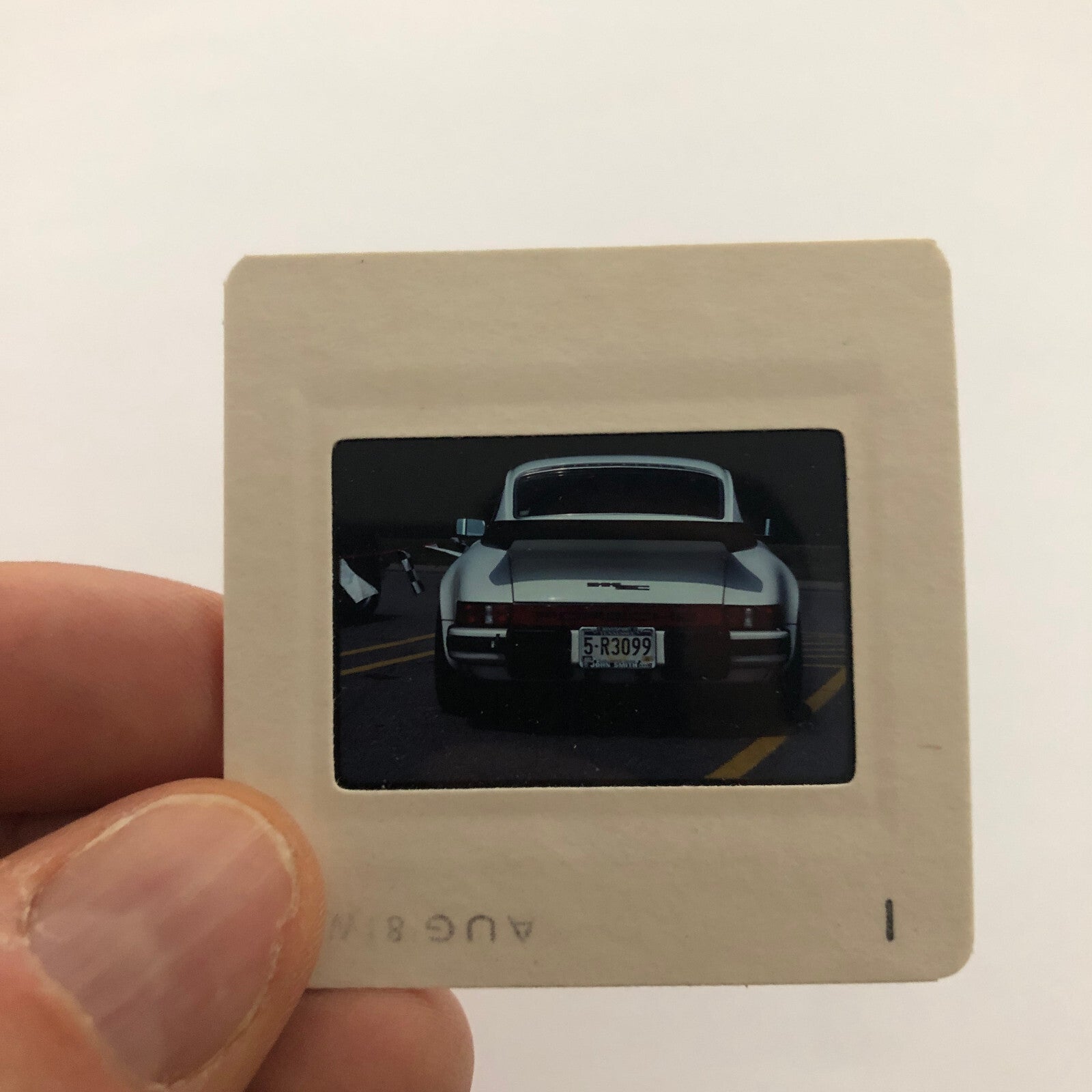 Porsche 911 SC Car Driver 35mm Photo Slide Vintage 1981