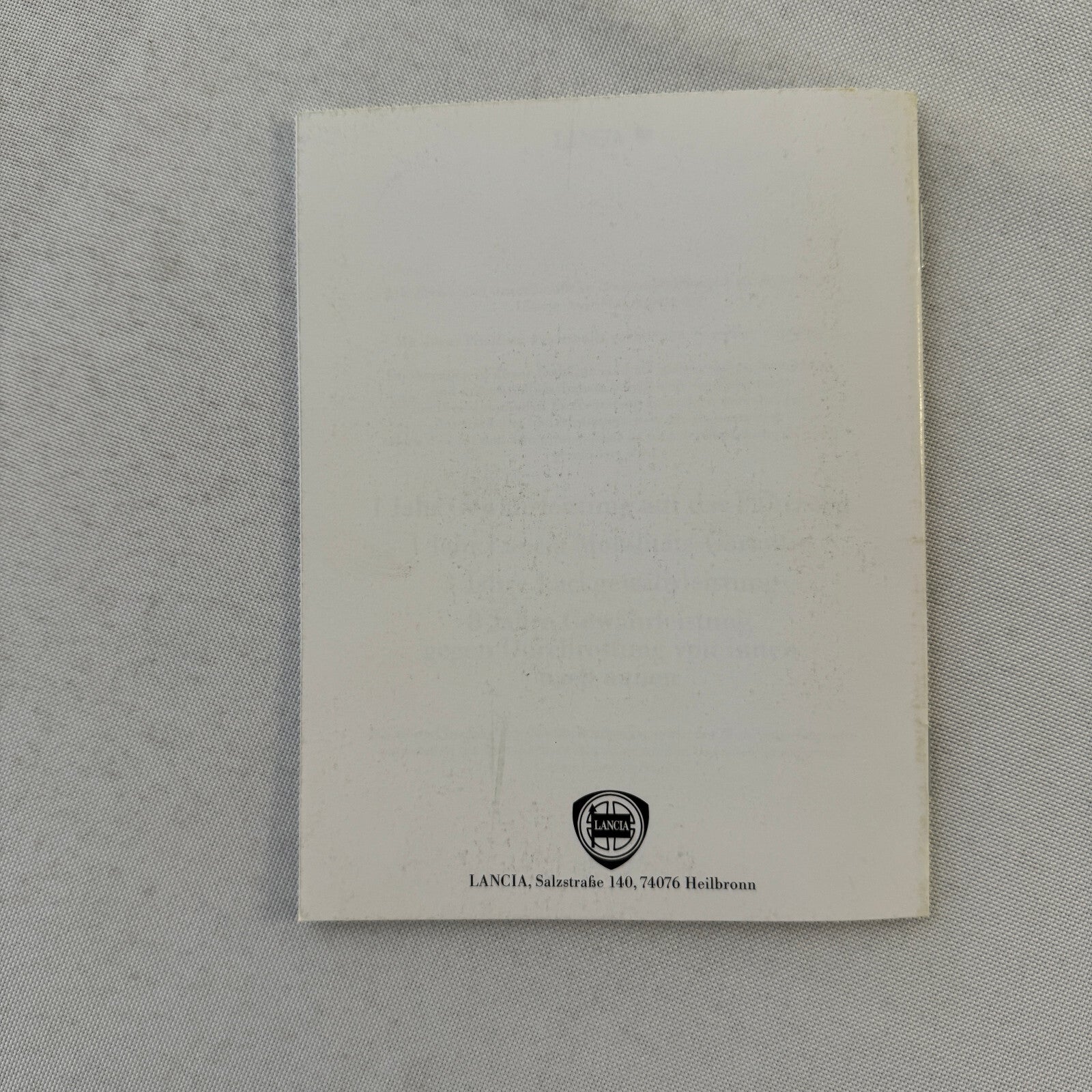 1993 Lancia Thema Technical Data Price List Brochure European German Text