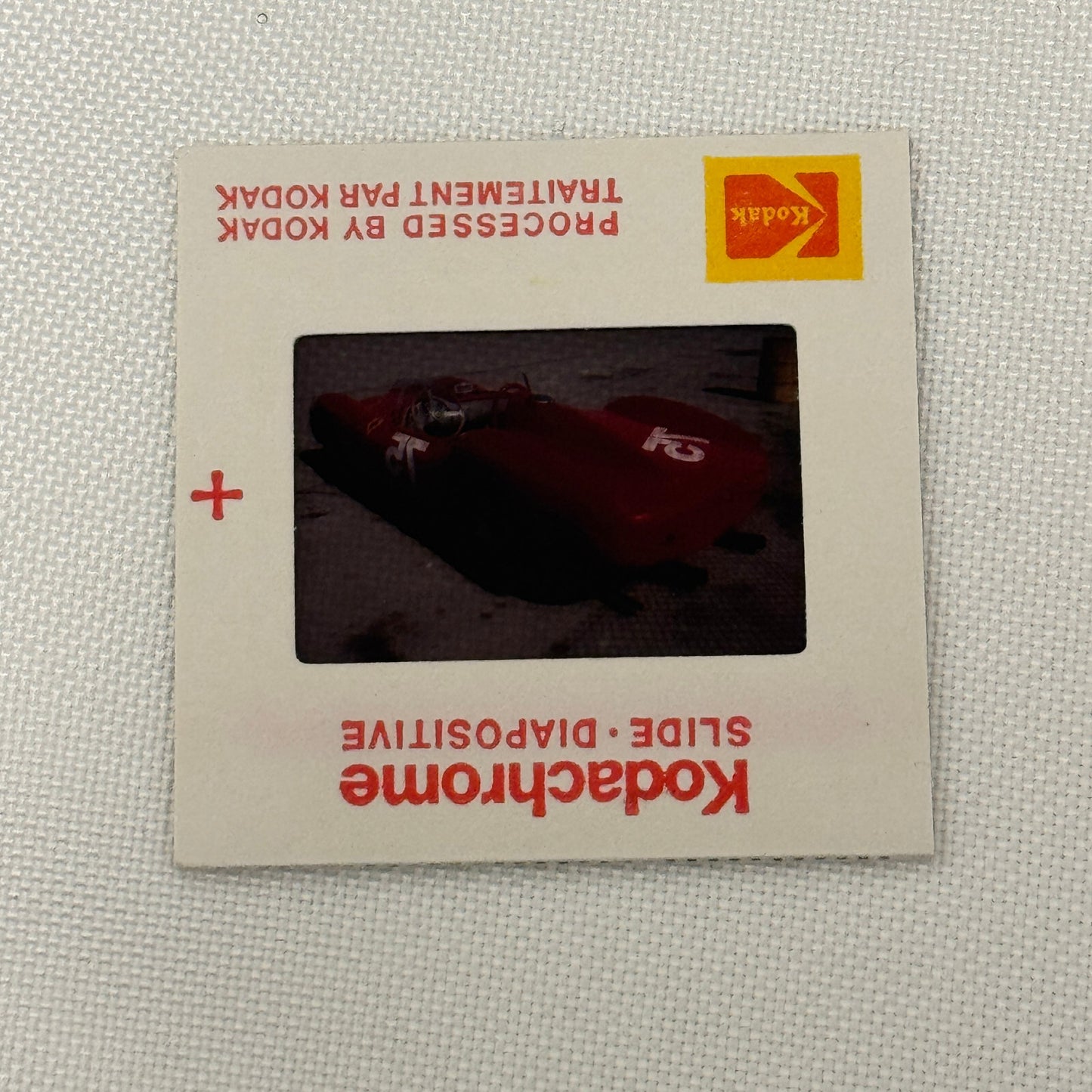 35MM Vintage Photo Slide Vintage Ferrari Racing Car 1977