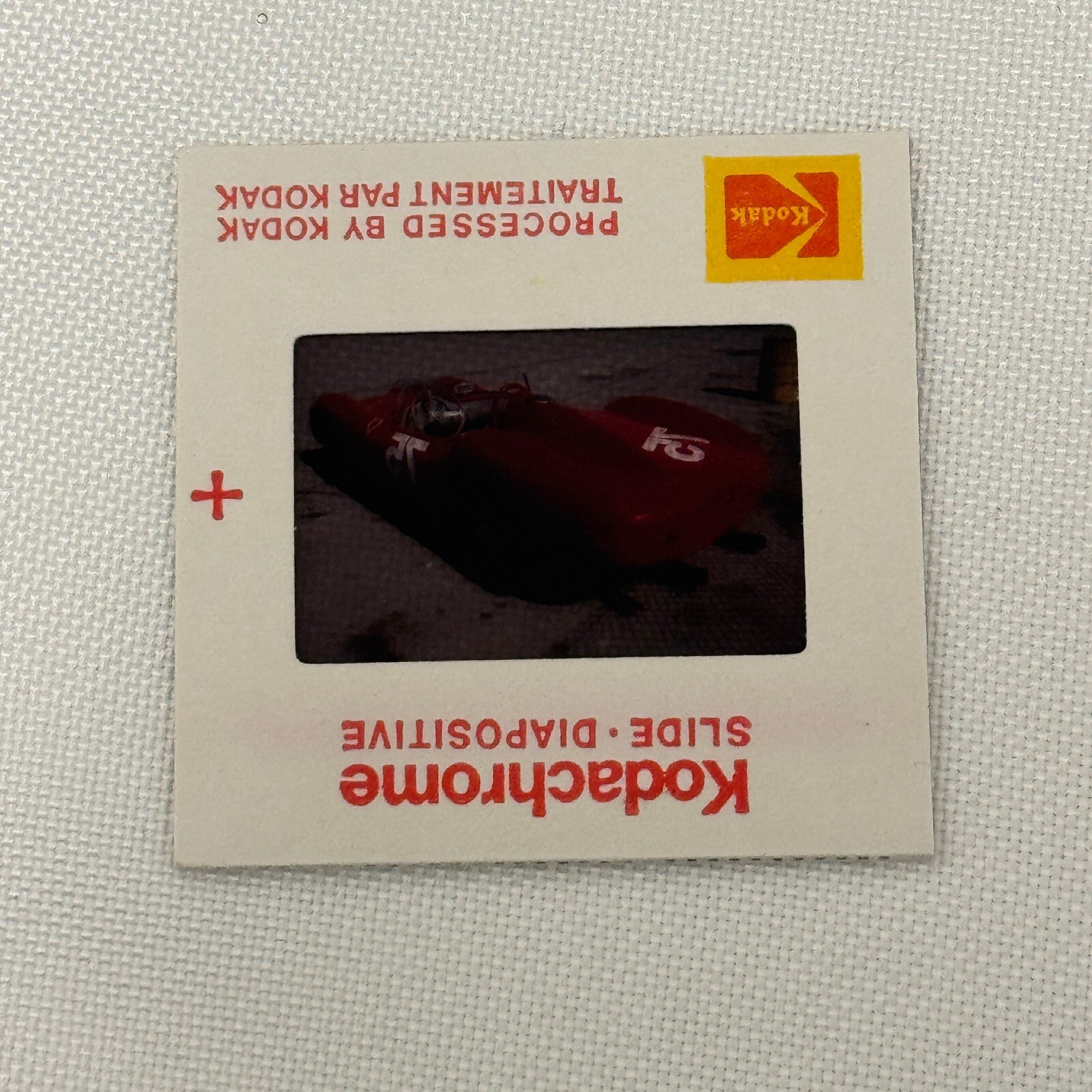 35MM Vintage Photo Slide Vintage Ferrari Racing Car 1977