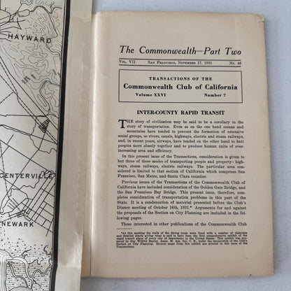 Commonwealth Club of California The Commonwealth Journal Railway Highway 1931