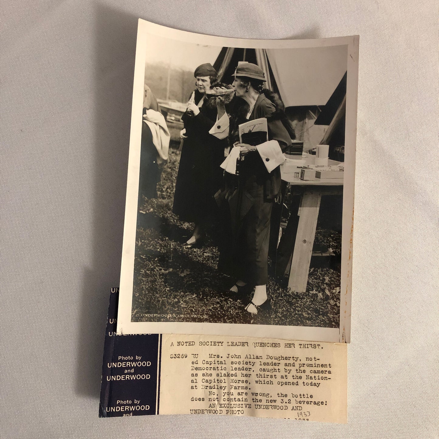 Press Photo Photograph Democratic Leader National Capitol Horse Event Underwood