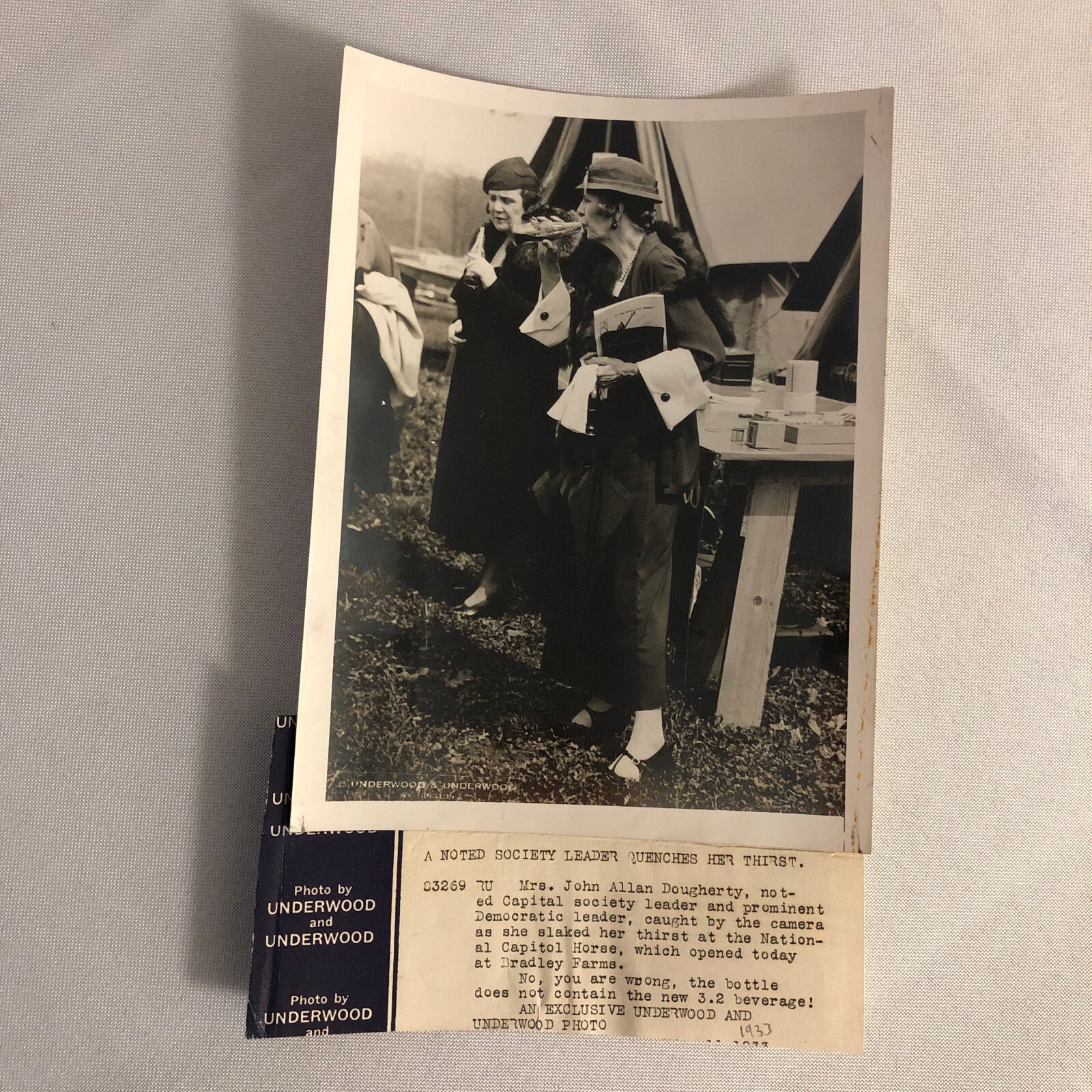 Press Photo Photograph Democratic Leader National Capitol Horse Event Underwood