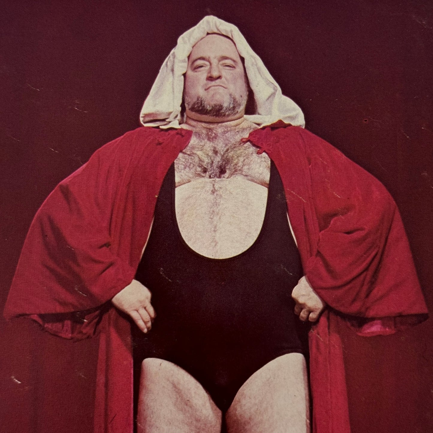 Vintage Wrestling Print Insert Paul Vachon The Butcher Vachon Quebec French 1973