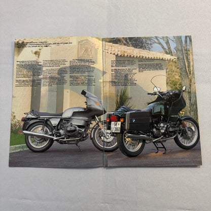 1981 BMW Motorcycle Sales Brochure Catalog R100 CS RT R80 R65 R45 GERMAN