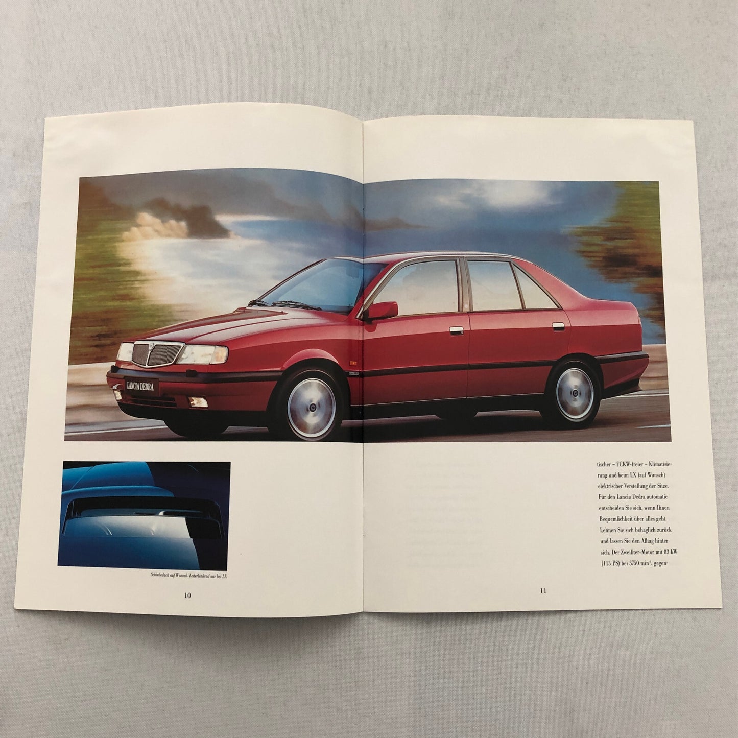Lancia Dedra Car Sales Brochure Catalog Dedra German Text