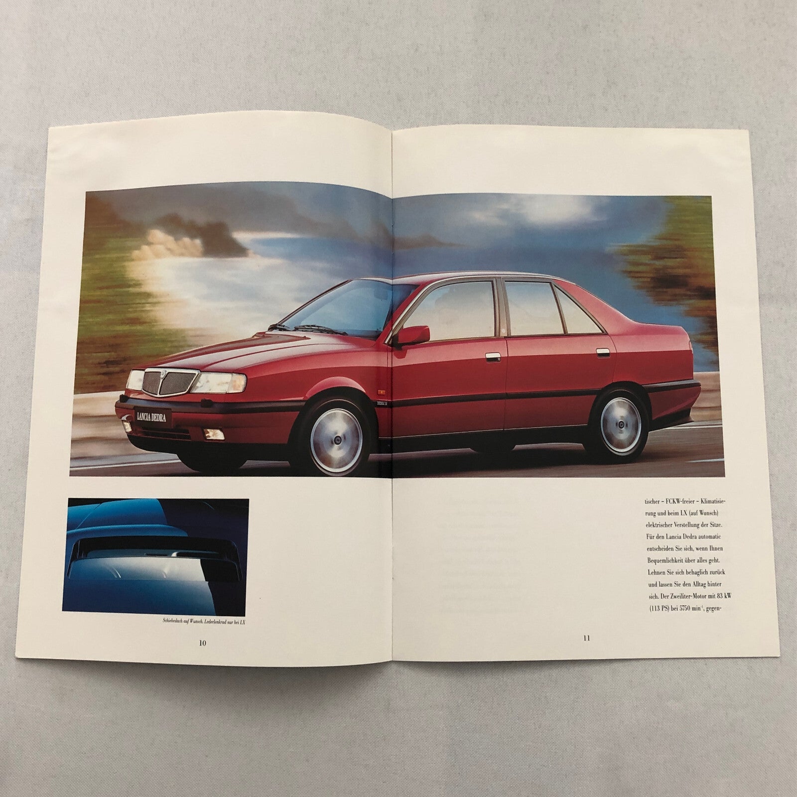 Lancia Dedra Car Sales Brochure Catalog Dedra German Text