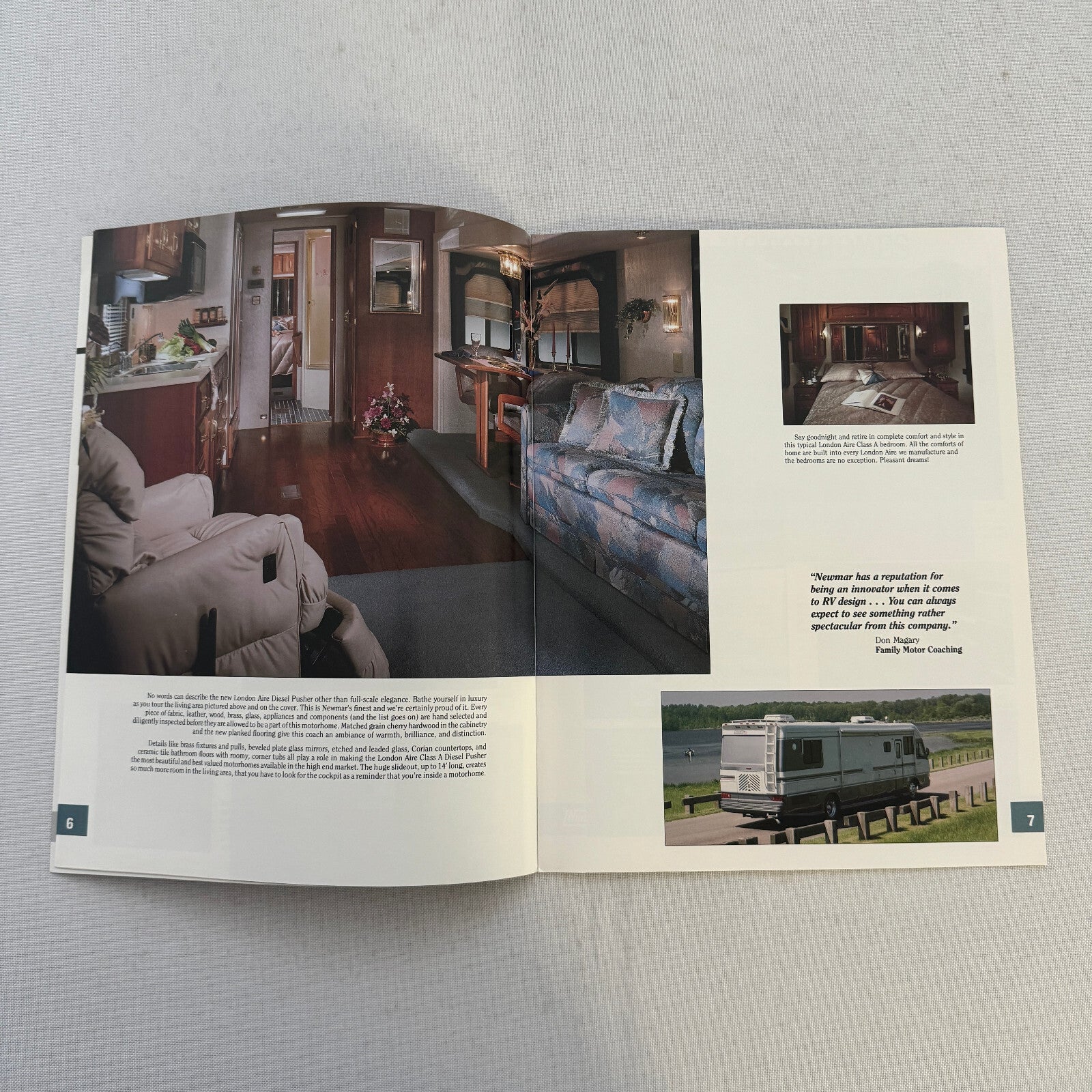 1993 Newmar Kountry Style RV Sales Brochure Catalog London Aire Mountain Aire +