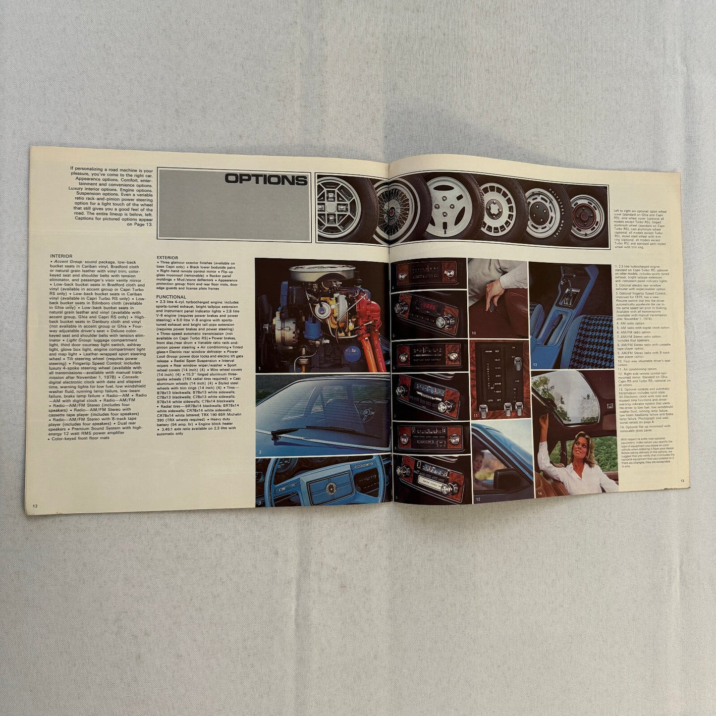 1979 Mercury Capri Car Sales Brochure Catalog Advertising Canadian