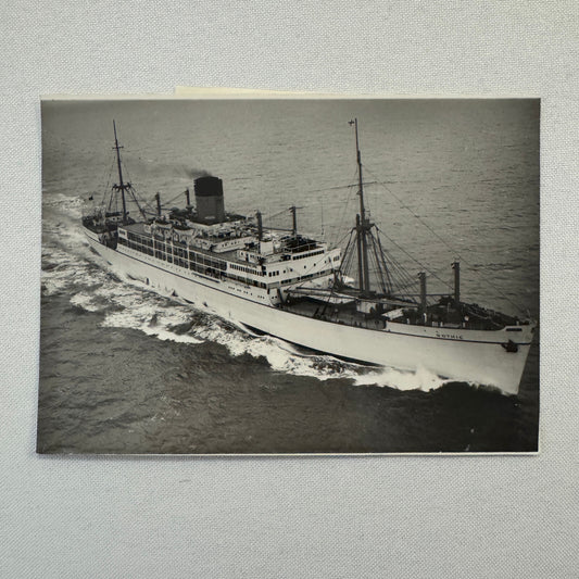 British Ship Liner SS Gothic Queen Elizabeth Coronation Tour Boat Photo Vintage