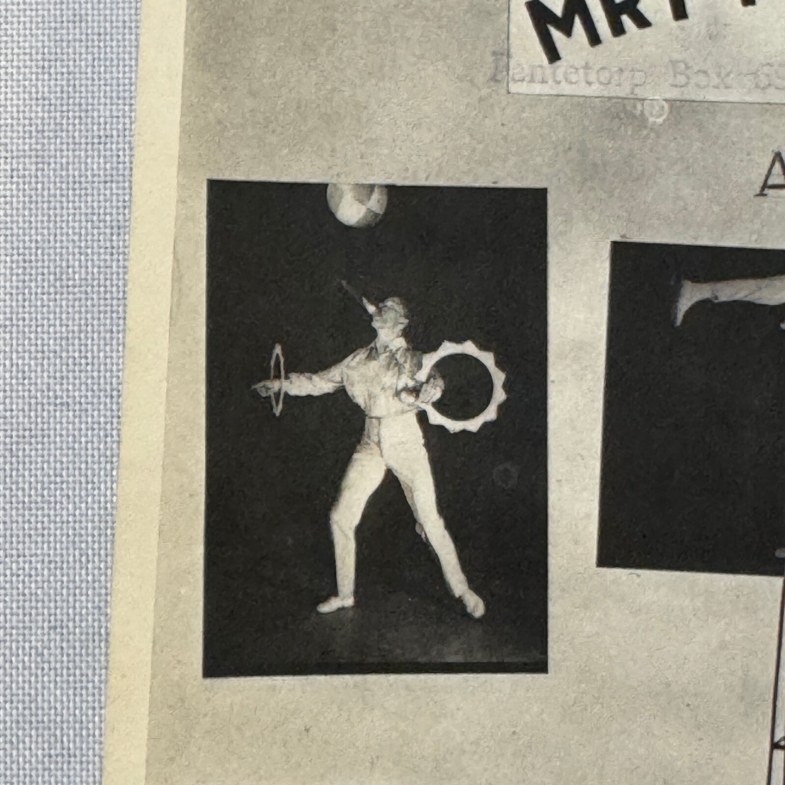 Vintage Circus Juggling Balancing Act Flyer Mrallano