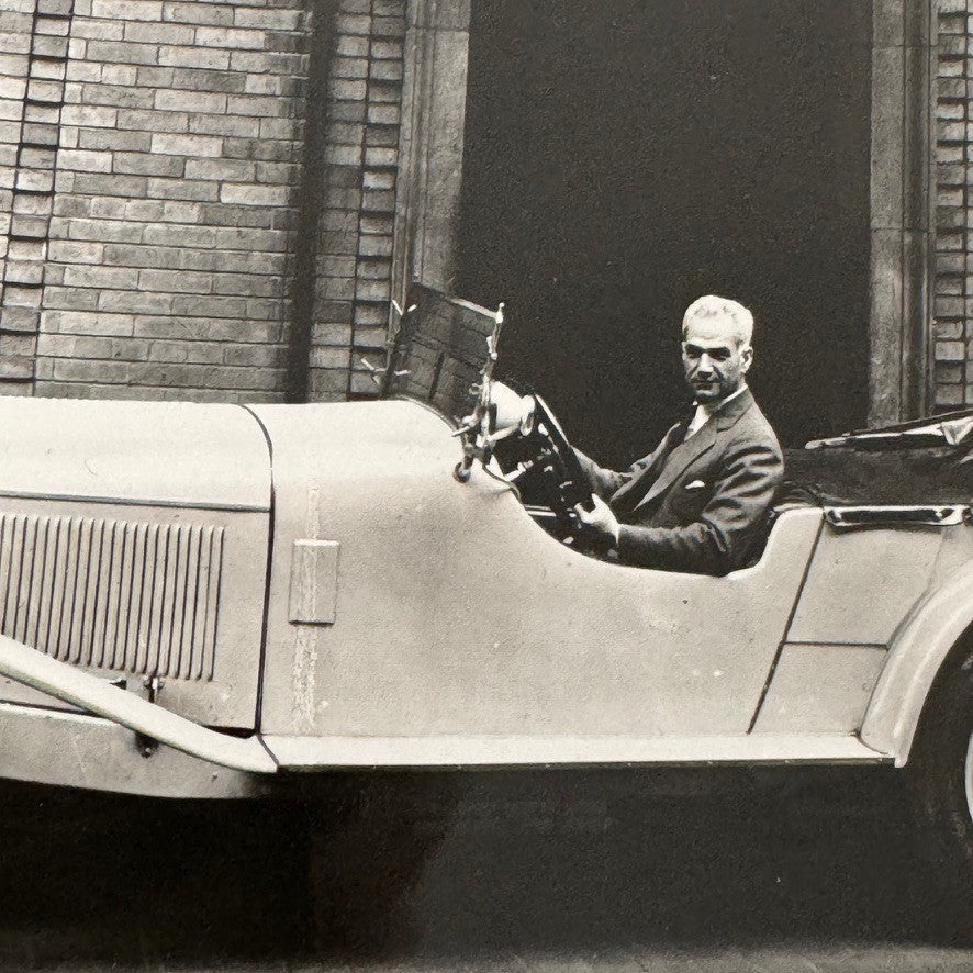 Ralph De Palma Racing Driver in 1928 Mercedes Benz S Car Automobile Photo