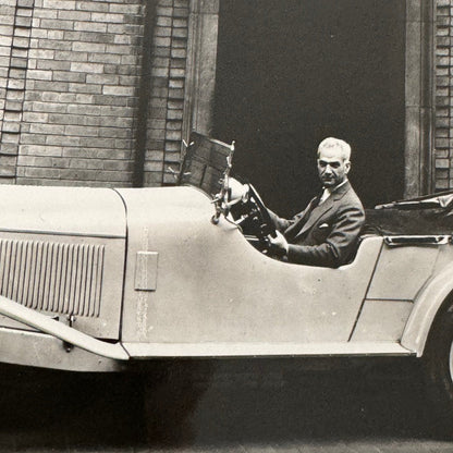 Ralph De Palma Racing Driver in 1928 Mercedes Benz S Car Automobile Photo