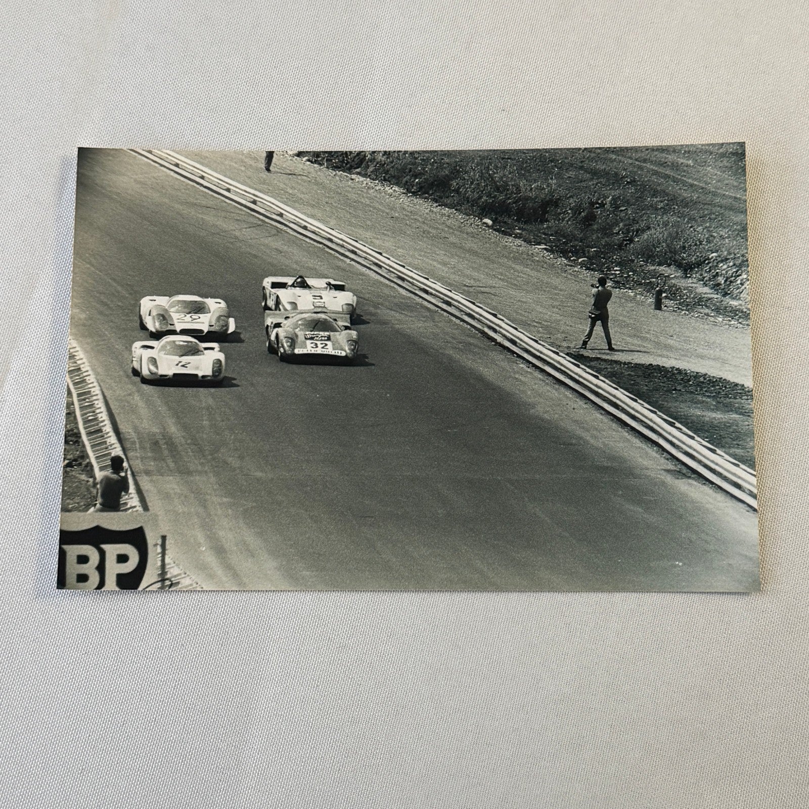 Vintage Car Racing Photo Photograph Lot 9x Porsche Alfa Romeo MODERN PRINTS