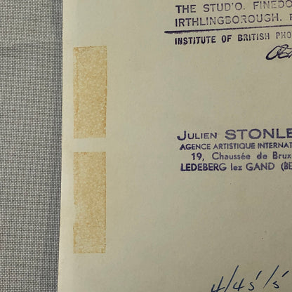 Circus Performer Unicycle Balancing Act Photo Photograph Dam Brothers Vintage