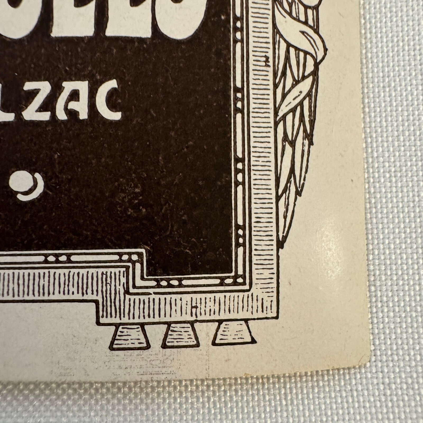 Vintage Travel Luggage Label Hotel Des Champs Elysees Paris France French