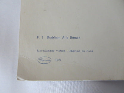 Vintage F1 Brabham Alfa Romeo Formula One Racing Car Photo Photograph Martini 