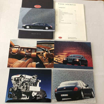 Bugatti EB 218 Concept Car Press Kit Brochure Photos Bugatti EB218 GERMAN Text