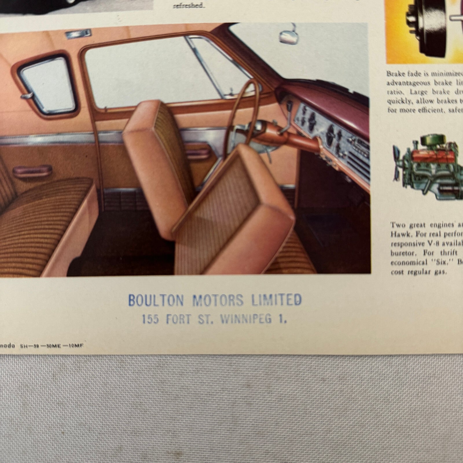 1959 Studebaker Silver Hawk Car Sales Brochure Catalog Vintage Advertising