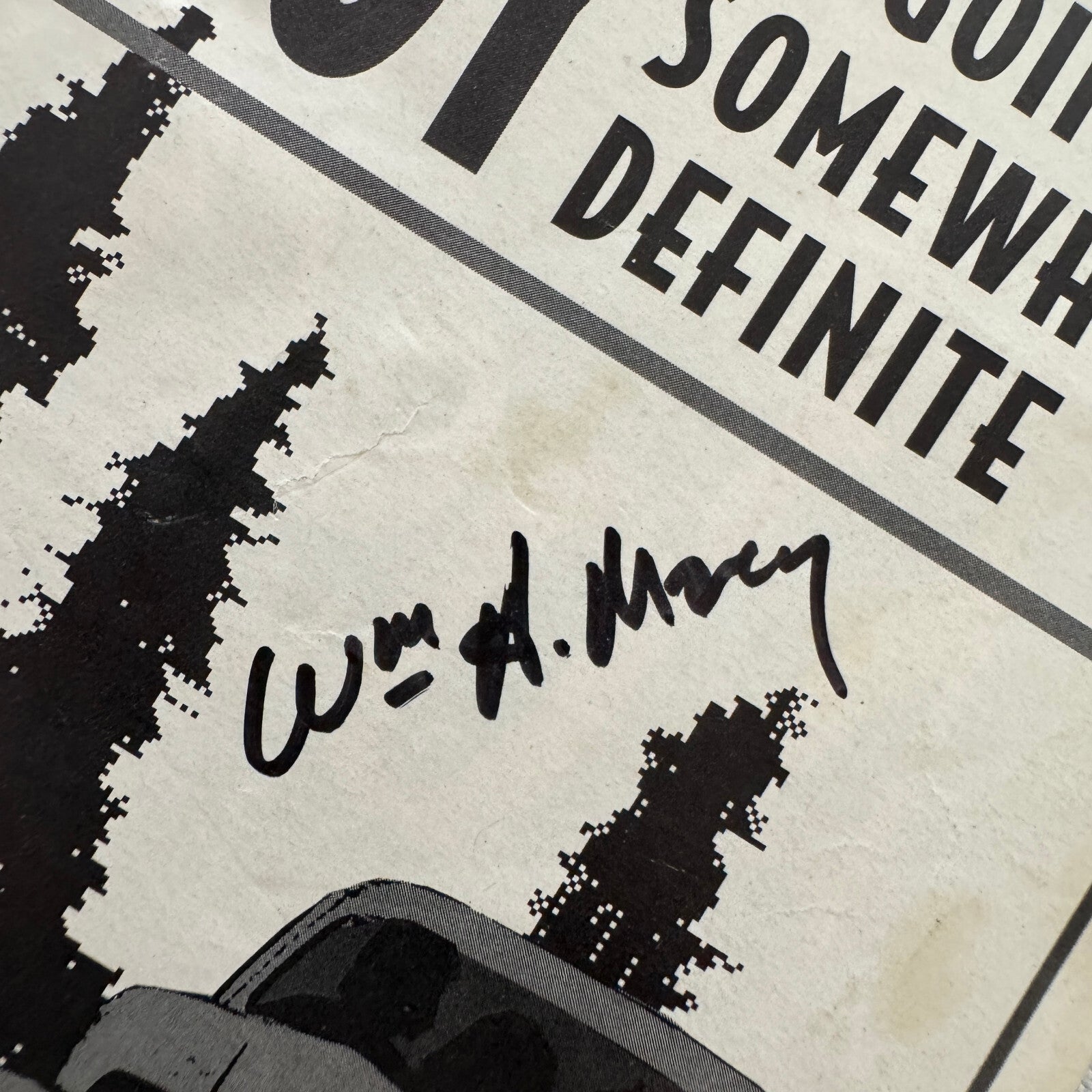 William H Macy Signed Playbill The Joy of Going Somewhere Definite 1997 Auto