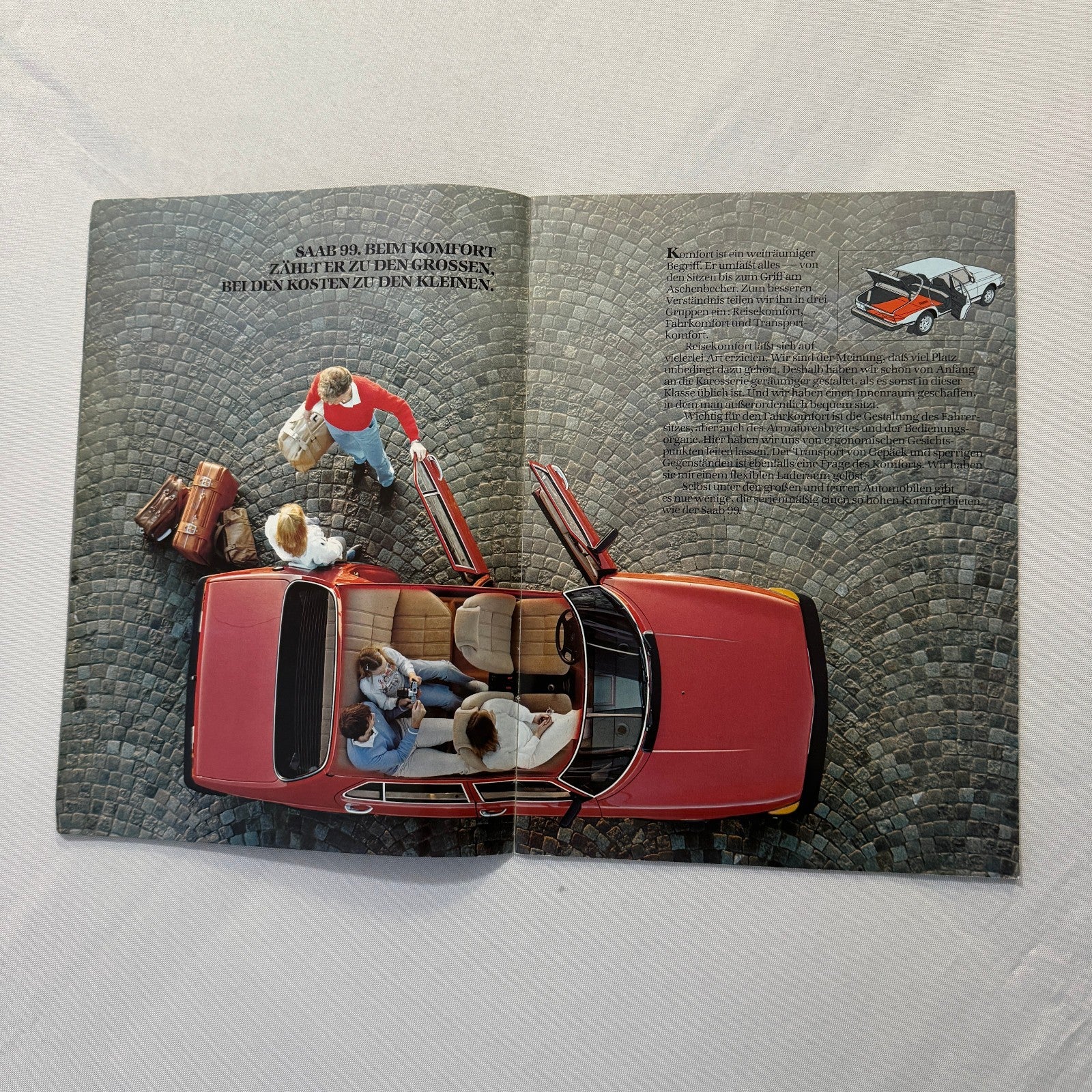 1983 Saab 99 Car Sales Brochure Catalog Advertising Vintage GERMAN Language