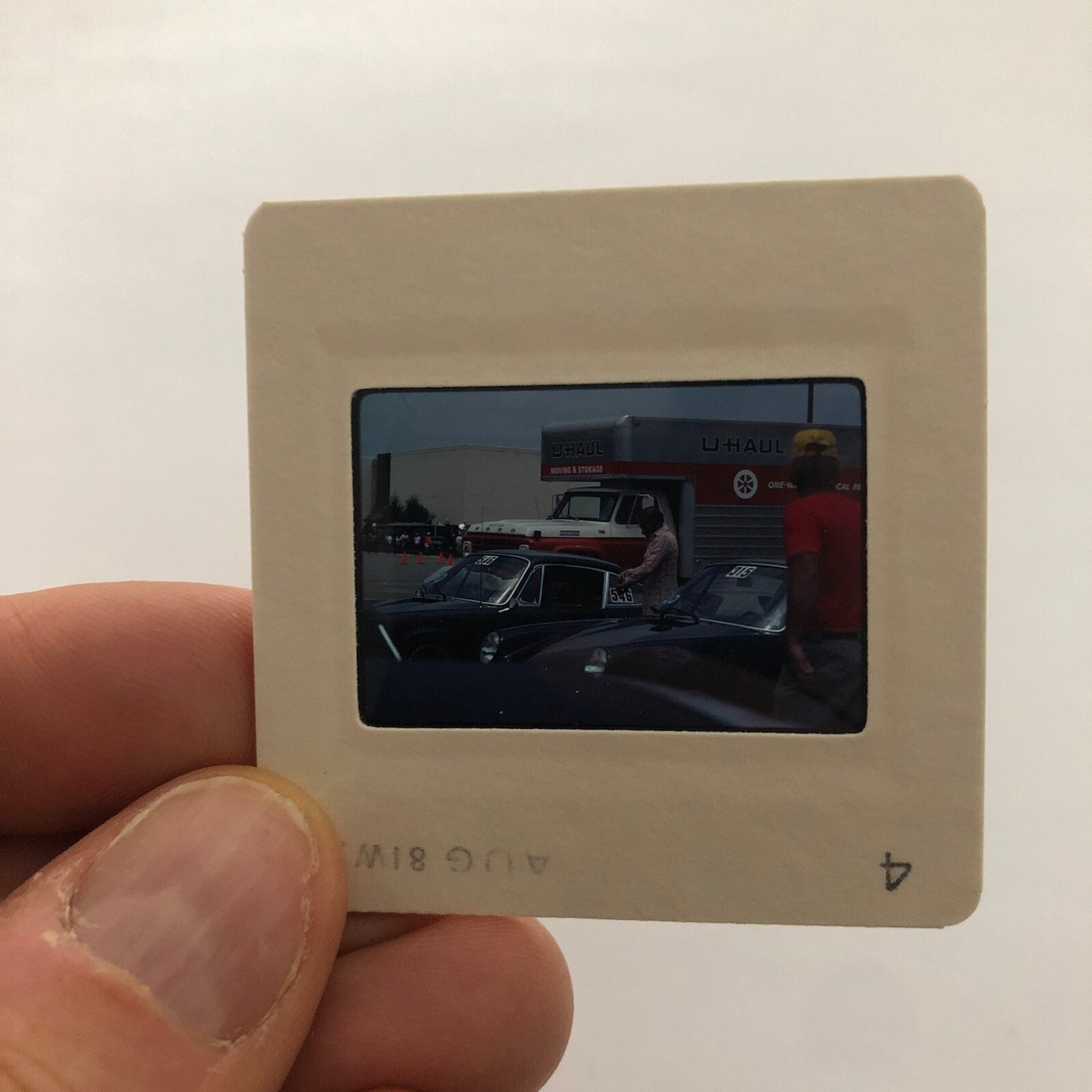 Porsche 911 Car Show 35mm Photo Slide Vintage 1981