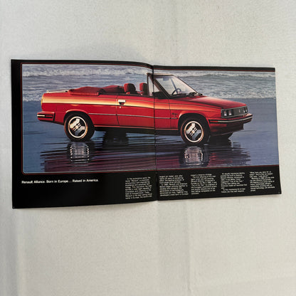 1985 Renault Alliance Car Sales Brochure Catalog Limited L DL Convertible