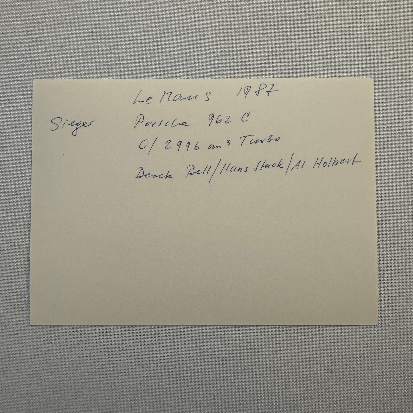 Porsche 962C Rothmans Racing Car LeMans 1987 Photo Photograph Print