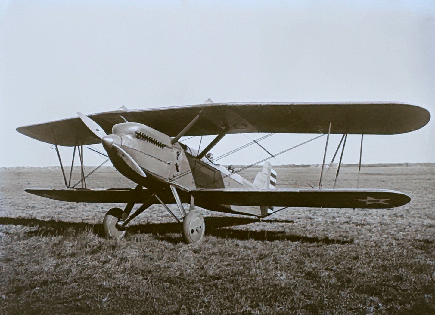 Vintage Photo Negative Curtiss XO-13A Airplane Plane Aircraft Army Military