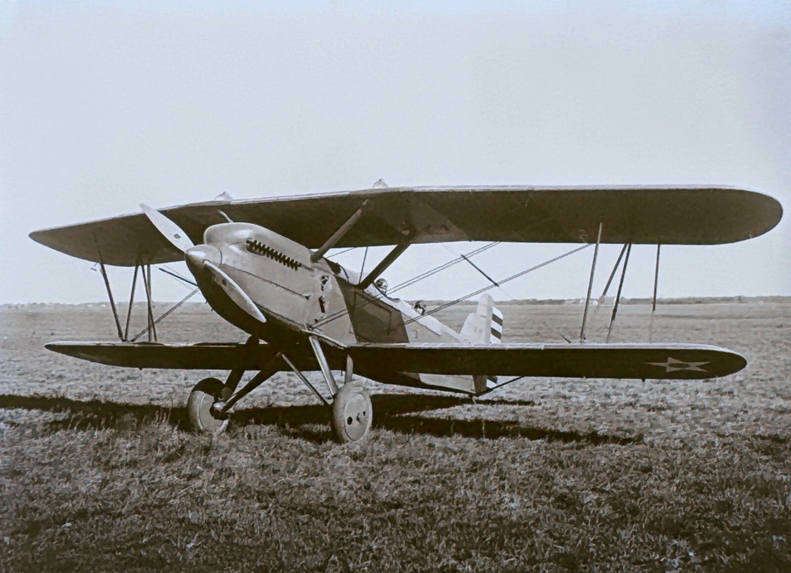 Vintage Photo Negative Curtiss XO-13A Airplane Plane Aircraft Army Military