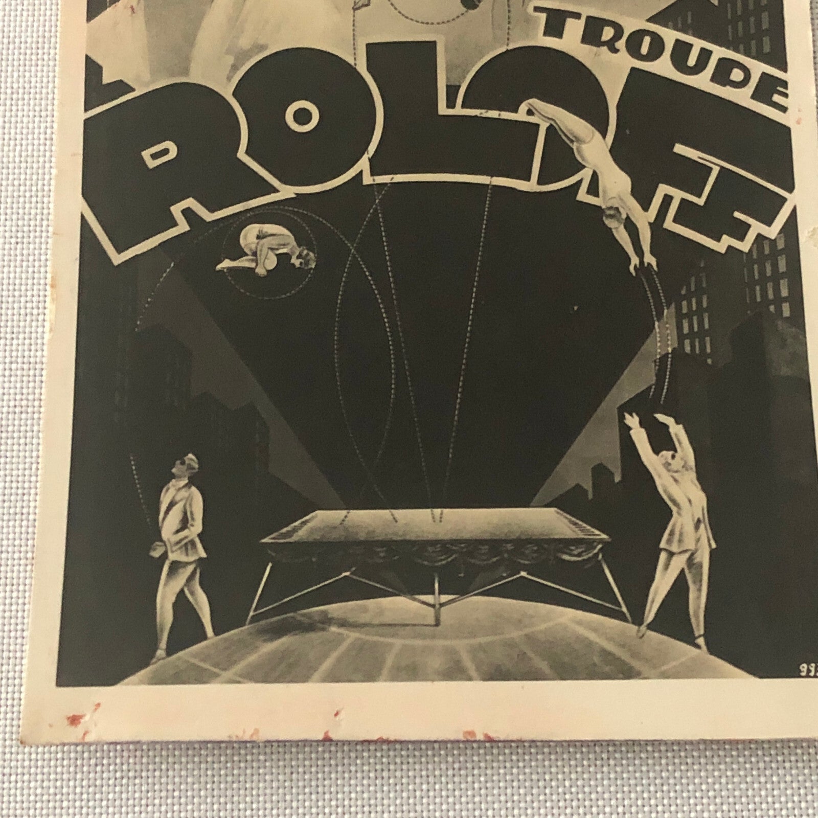 Circus Acrobat Acrobatic Act Postcard Post Card Troupe Roloff German Vintage