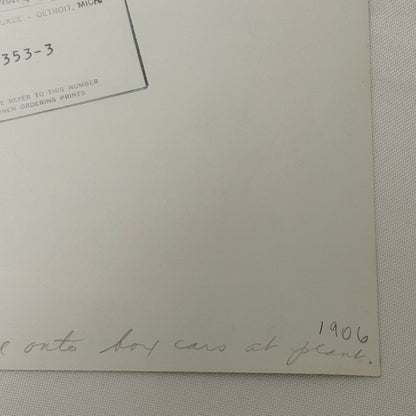 1906 Oldsmobile Car Photo Photograph Print Vintage Factory Plant Boxcar Train GM