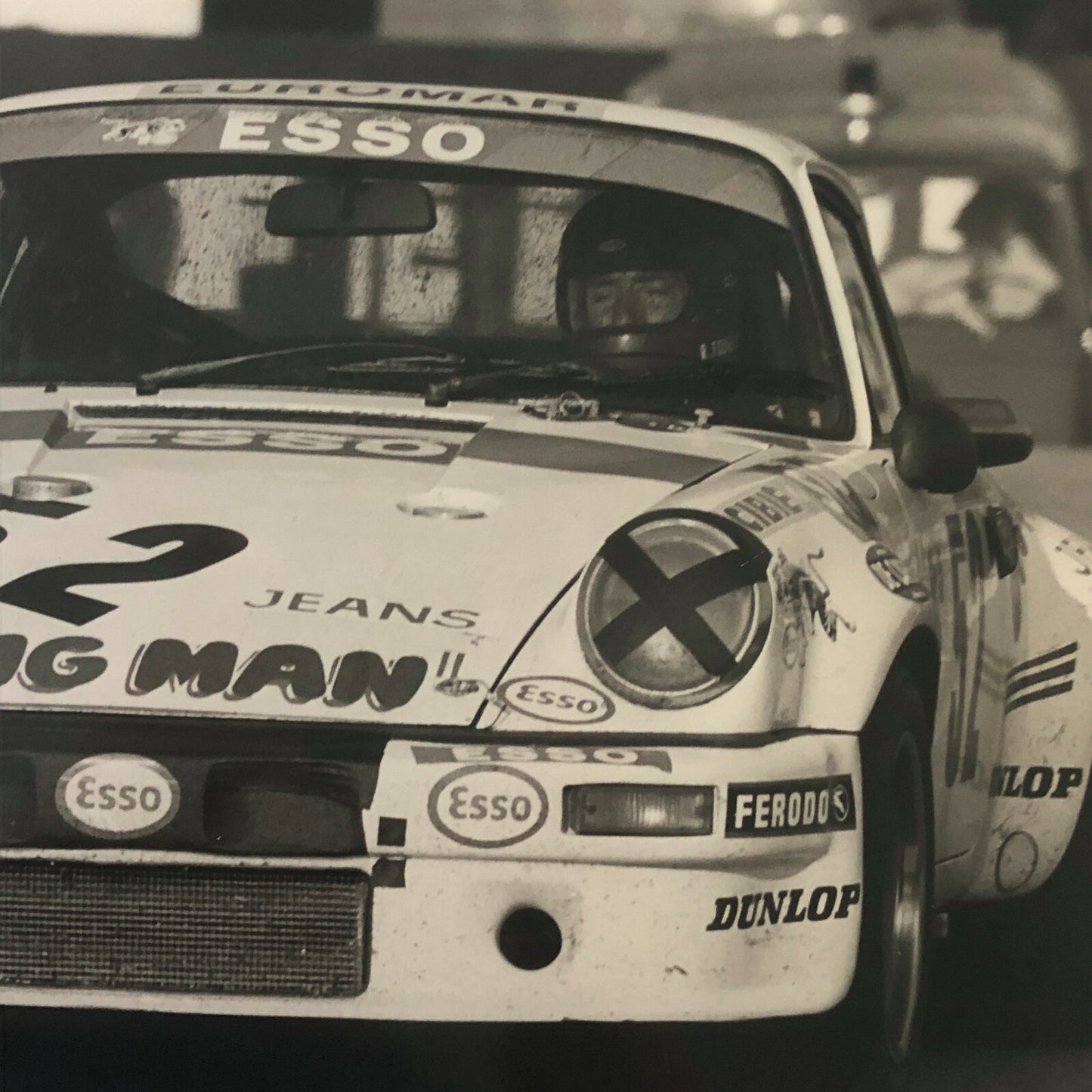 Vintage Racing Photo Photograph 1976 24 Hours of LeMans Porsche 911 RSR Car