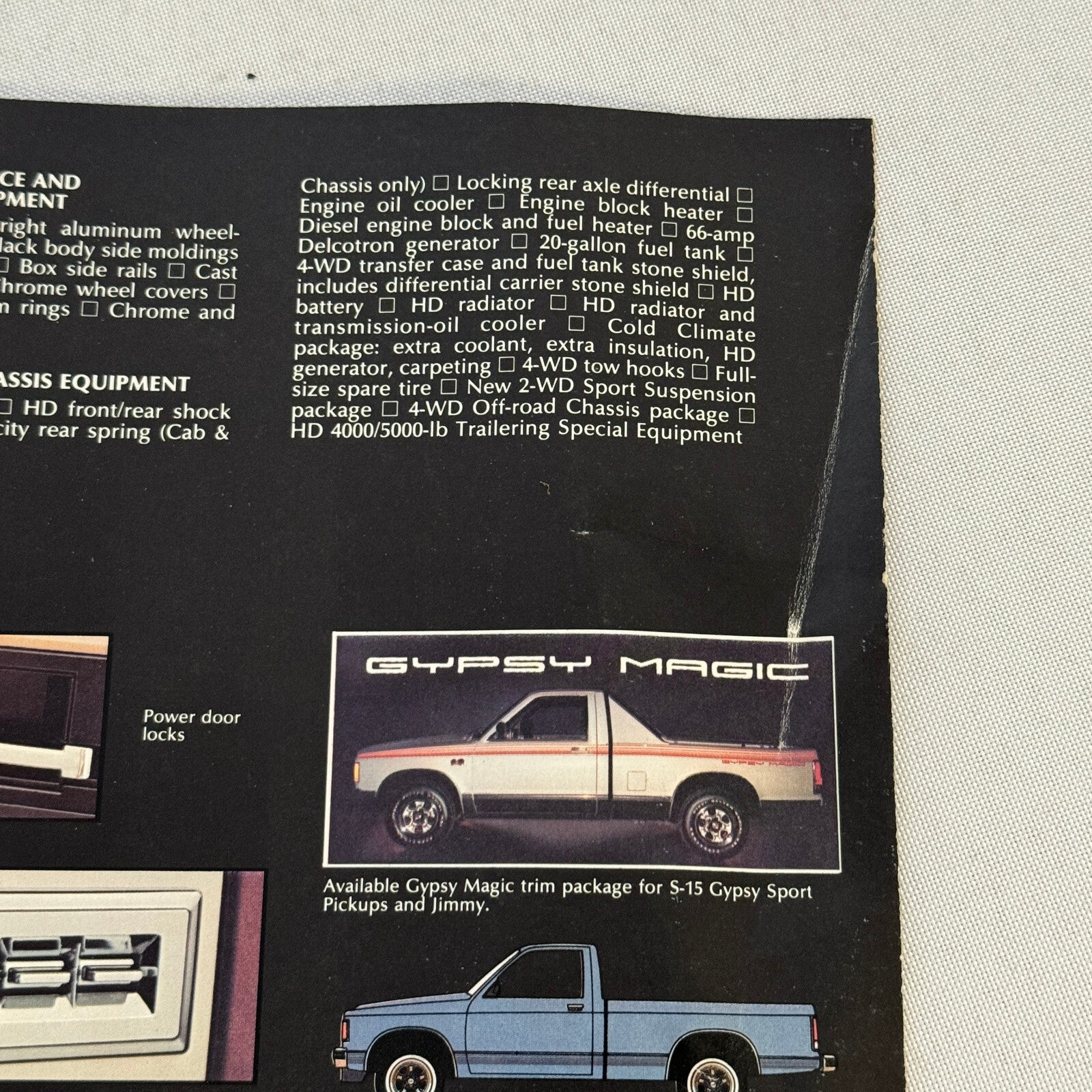 1984 GMC S-15 Pickup S15 Pickup Truck Sales Brochure Catalog Advertising