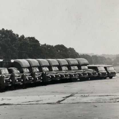 Vintage Coach Built Truck Fleet Photo Photograph Rowntree Austin Truck 