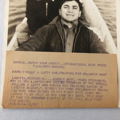 Press Photo Lightweight Boxing Champion Barney Ross International News