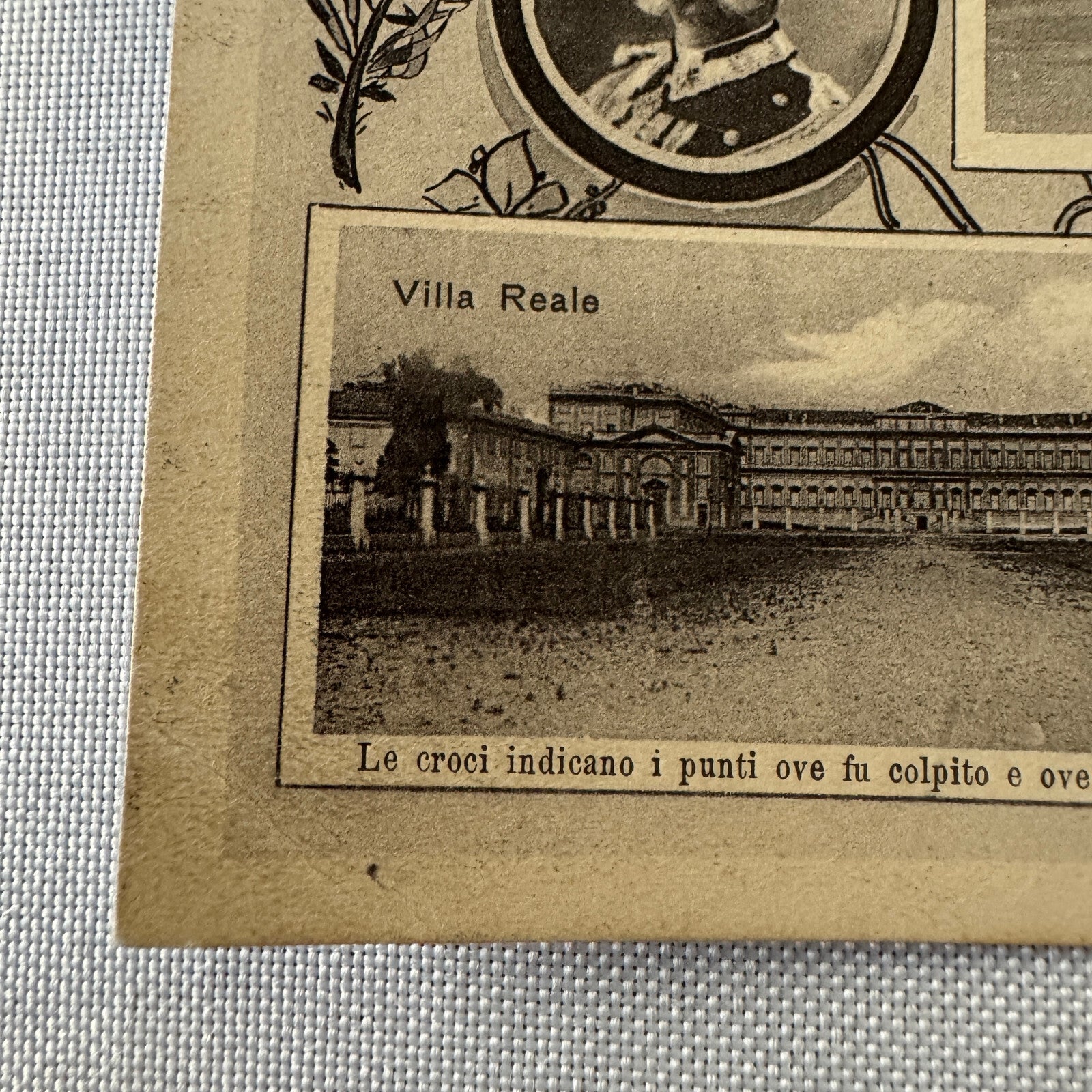 Vintage Monza Italy Postcard Post Card Italian Monza Race Track Circuit Racing