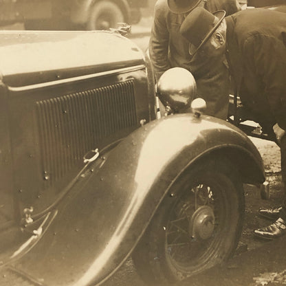 Press Photo Photograph Crime Motor Bandits Shooting Car Automobile 1933 London