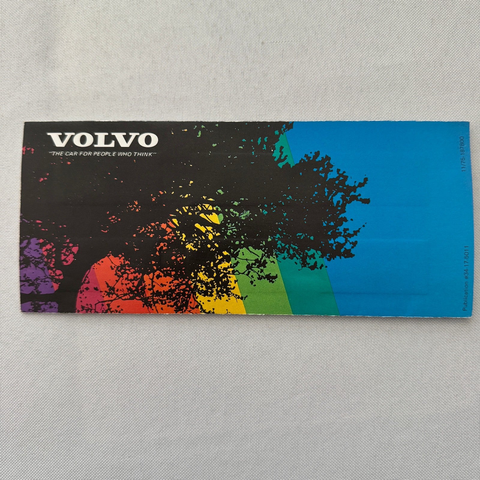 1976 Volvo Colour and Upholstery Car Sales Brochure Vintage 240 260 Series