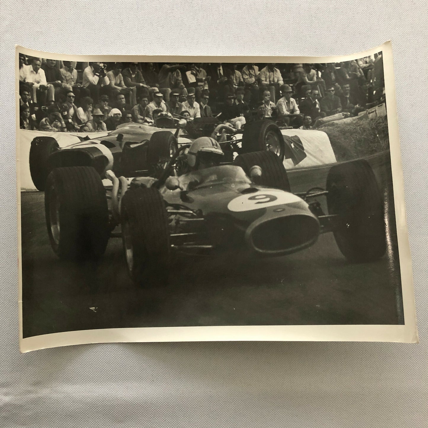 Vintage Racing Car Driver Photo Photograph Print 
