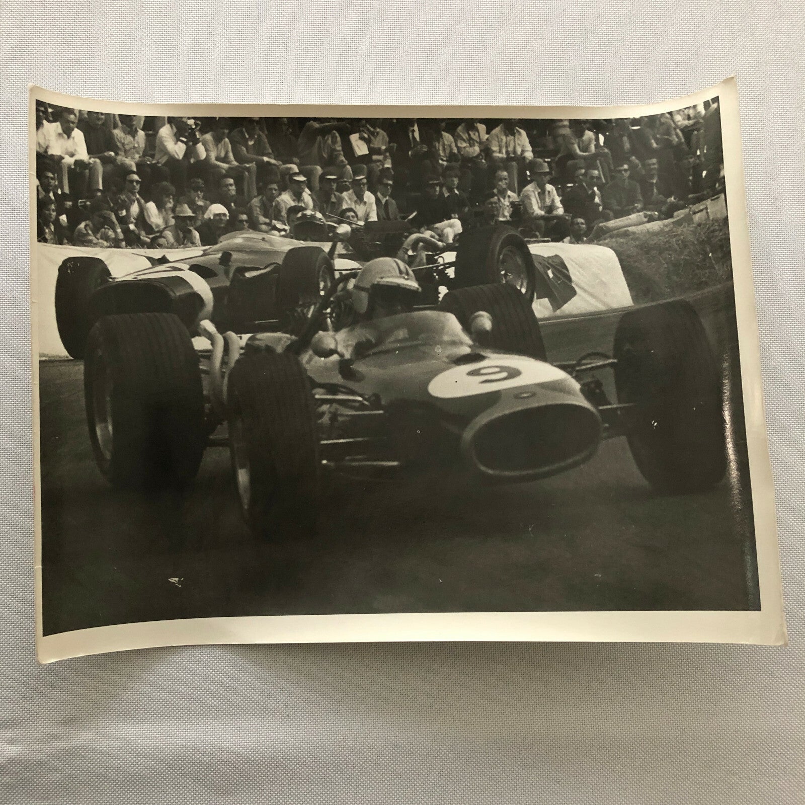 Vintage Racing Car Driver Photo Photograph Print 