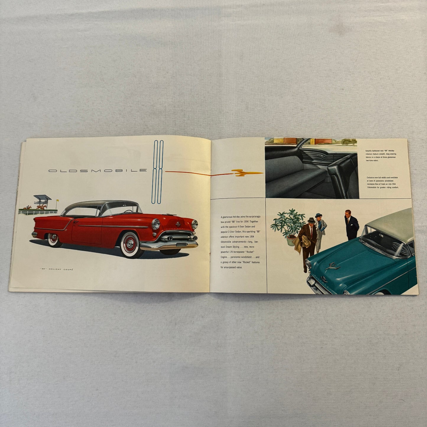 1954 Oldsmobile Sales Brochure Catalog Super 88 Ninety Eight Starfire 88