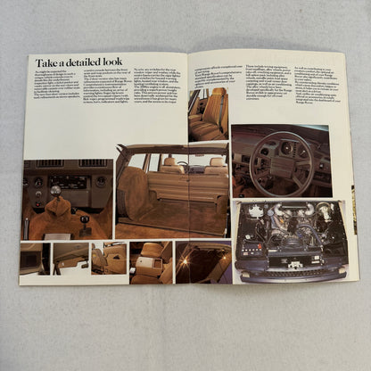 Land Rover Range Rover Sales Brochure Catalog Advertising Vintage UK