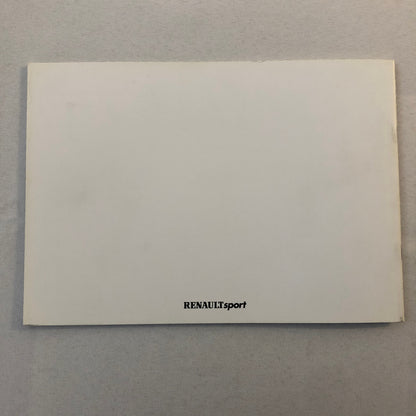 2003 Renault Sport Formula V6 Racing Car Sales Brochure Catalog