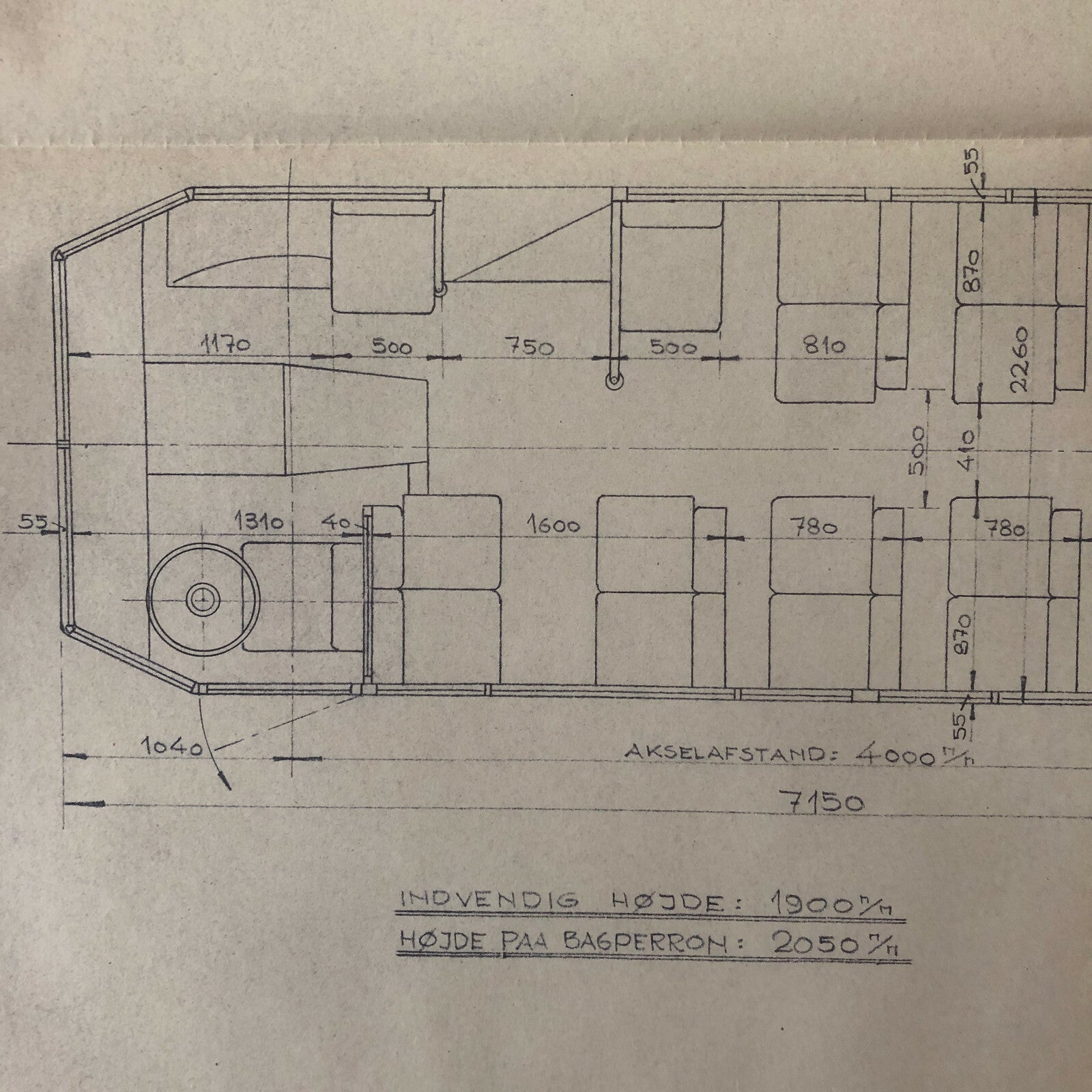 1935 Coachbuilder Bus Design Blueprint Rendering Blue Print Coach Bus Truck