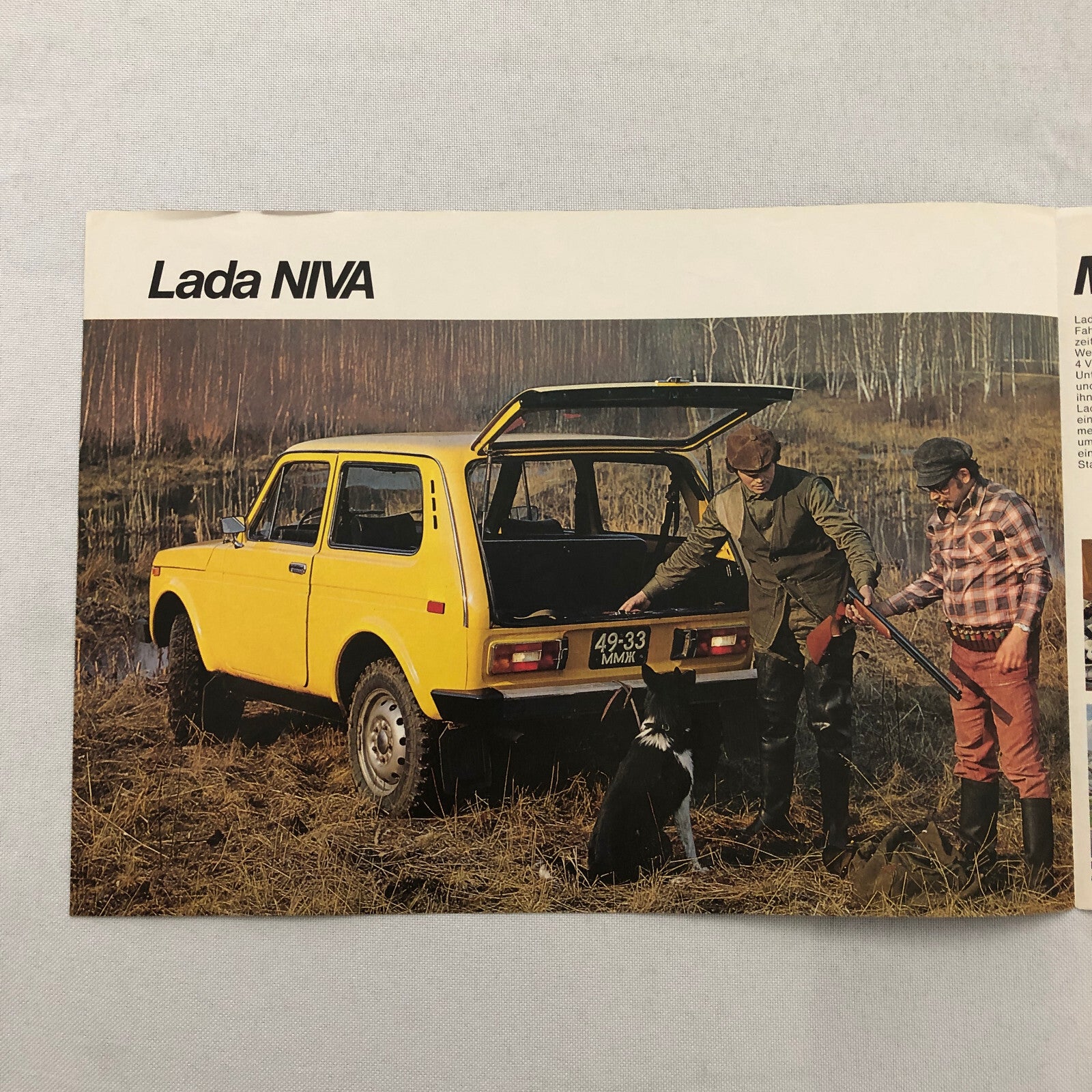 Lada Niva Car Sales Brochure Catalog GERMAN Text European Market