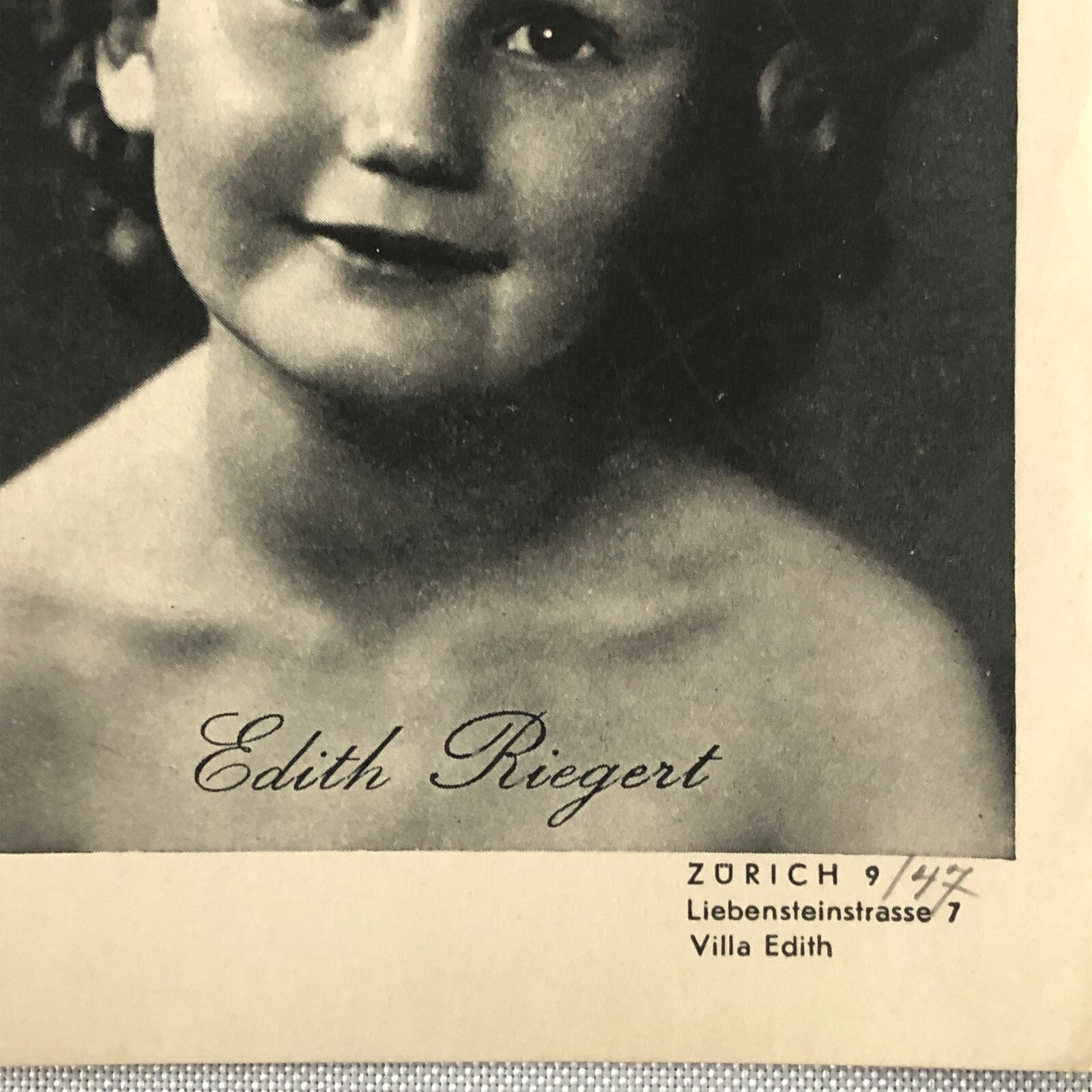 Circus Performer Edith Riegert Bicycle Acrobat Stunt Photo Photograph Child Girl